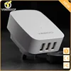 Luxury design 2017 multi functions travel charger,uk wall plug mains travel charger with usb,india wall charger 3ports
