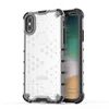 Transparent TPU + PC Hybrid Raised Screen Edge Armor Shockproof Case for iPhone Xs