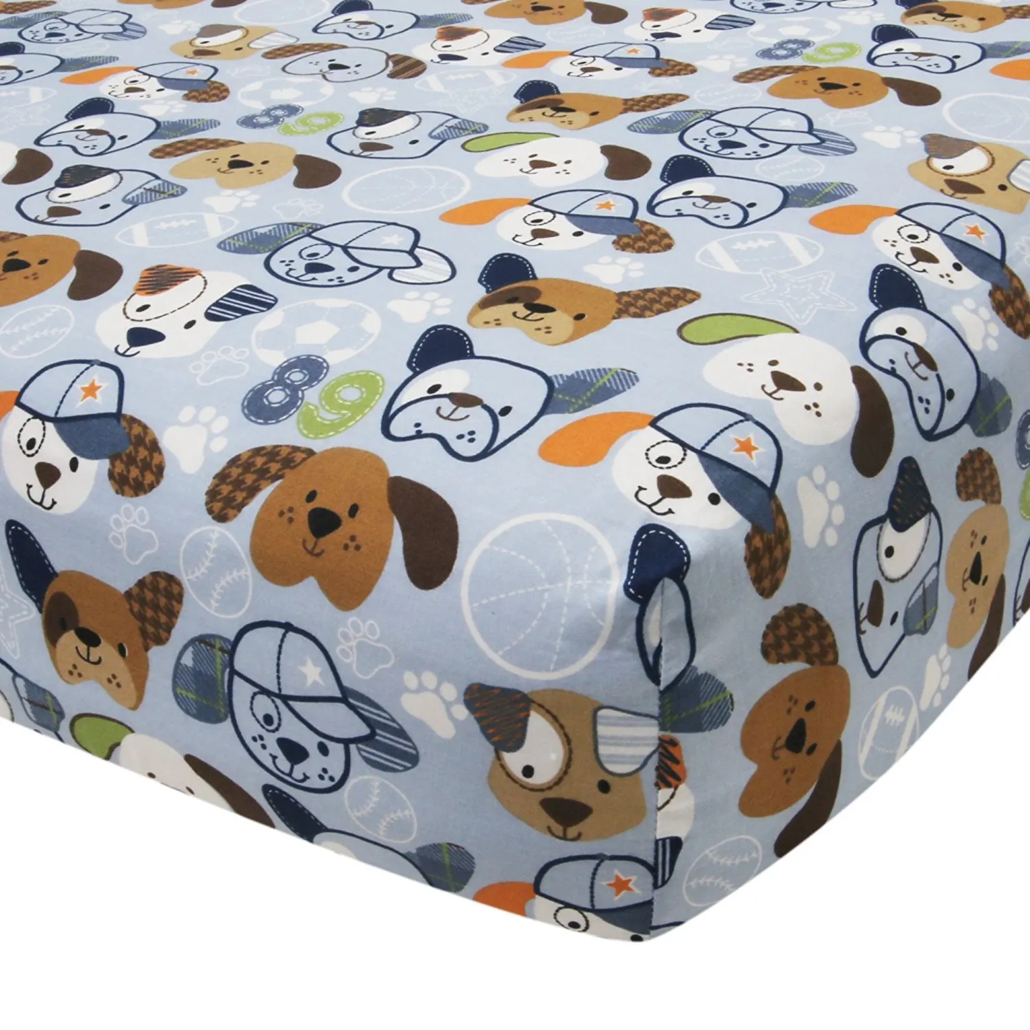 Buy Lambs Ivy Bow Wow Buddies Puppy Dog Blue Baby Blanket Soccer