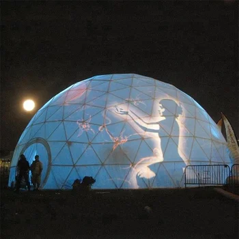 tent event outdoor geodesic luxury screen dome projection degree larger