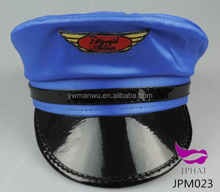 なしパターンのブルー警察官帽子制服帽子キャップ警察帽子 Diy キャップ Buy 警察官帽子 Diy キャップと帽子 警察帽子 Product On Alibaba Com