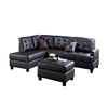Japanese style chrome v shape innovation husk leather sofa structure