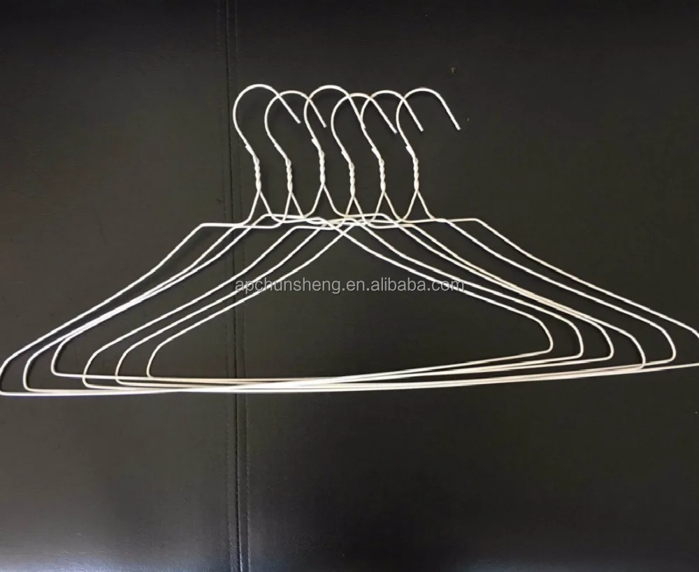 white wire coat hangers