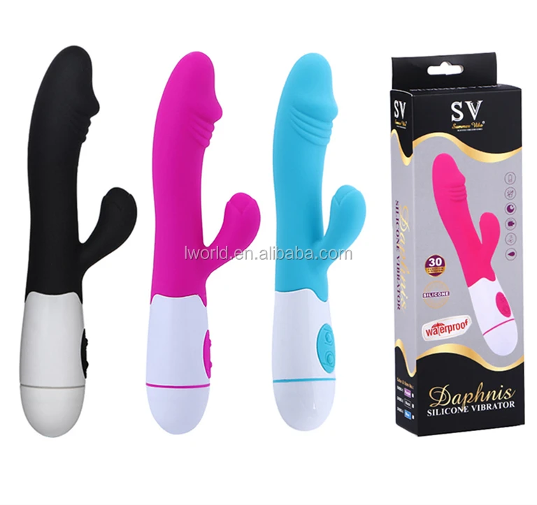Silicone vibrator sex toy with battery power 30mode function g spot vibrators