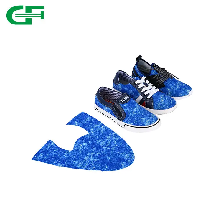 Factory Wholesale Blue Non Woven Upper Fabric for Shoes Making Material