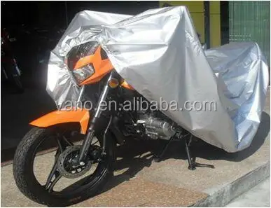 Waterproof silver XL 300D oxford 8mm motorcycle cover