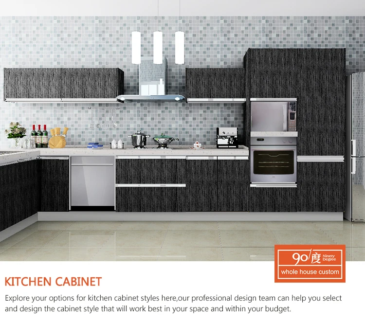 High Quality Antique Style Black Mdf Melamine Standard Carcass New