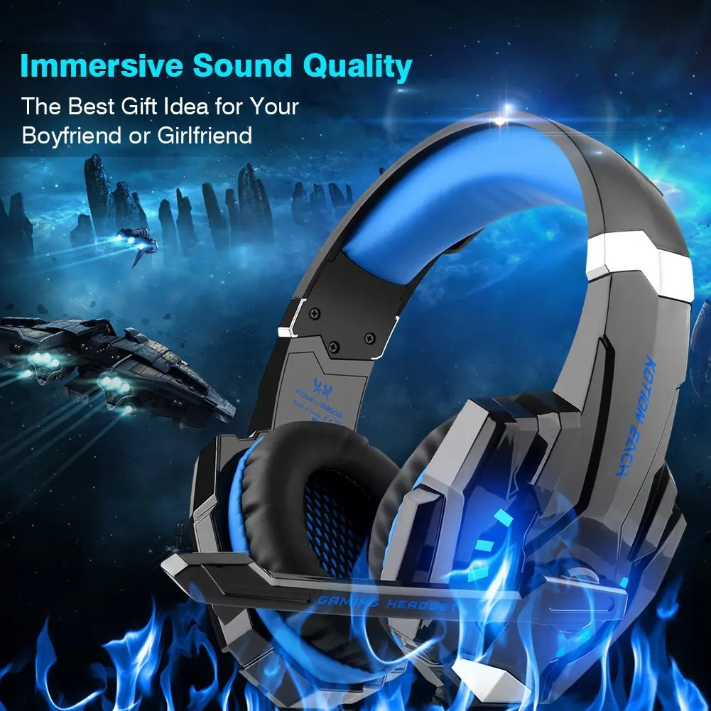 Globalcrown G9000 Noise Cancelling Surround Sound Ps4 Gaming 