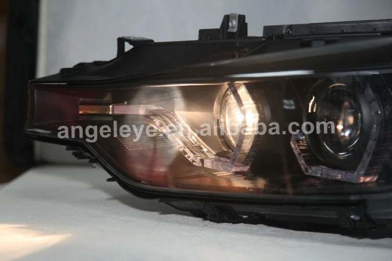 LED Angel Eyes Headlight For BMW F30 F35 318 320 325 328 330 335 2013-2015 Year SN For Original car halogen types