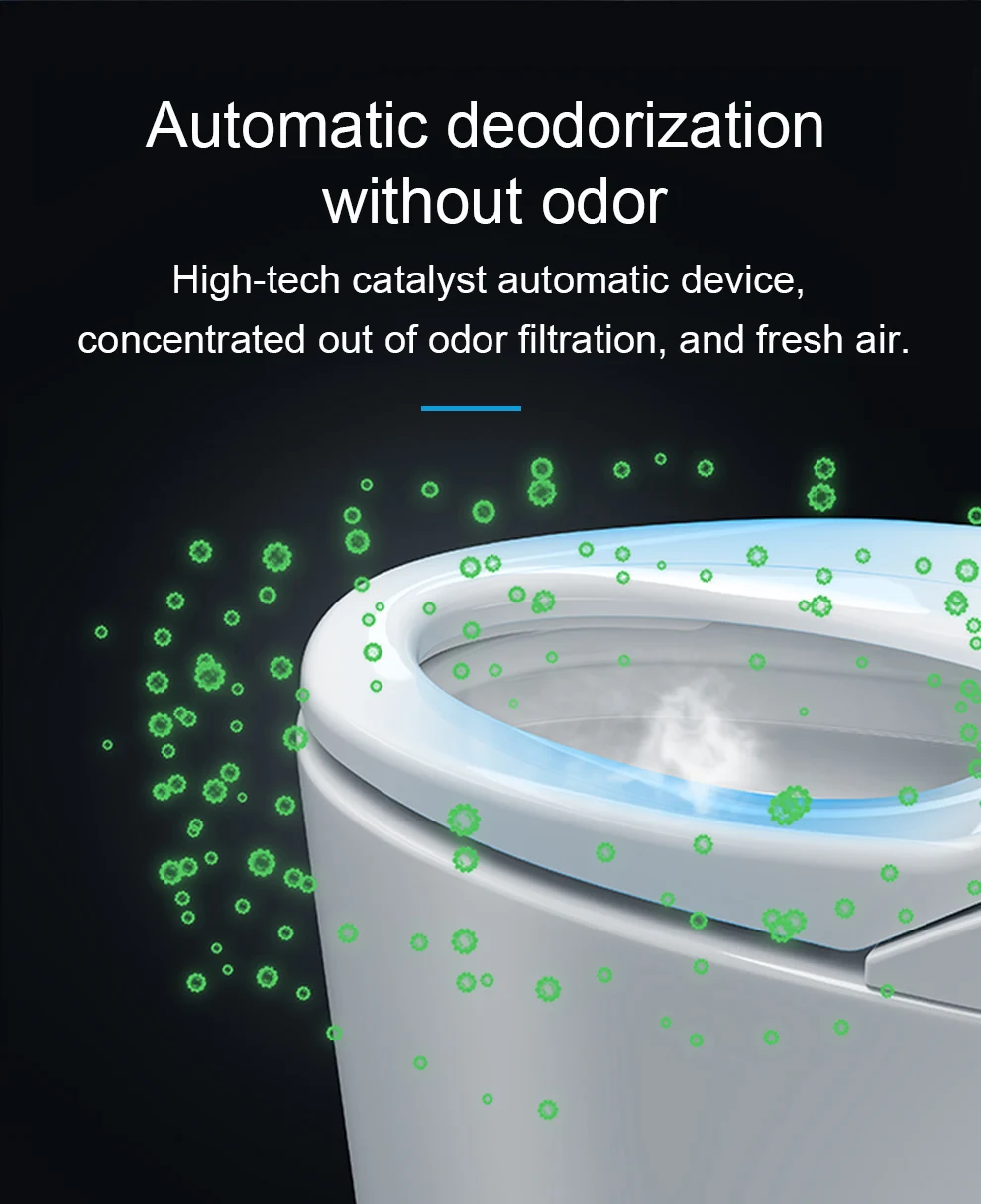 Sanitary Ware White Modern Intelligent Automatic Composting Toilet