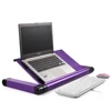 Bed Lap Tray Adjustable Light Table For Computer - 2 Built in Cooling Fans - Mouse Pad