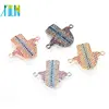 XULIN Factory Direct Sale Turquoise CZ Micro Pave Charm Pendant Jewelry Findings Component