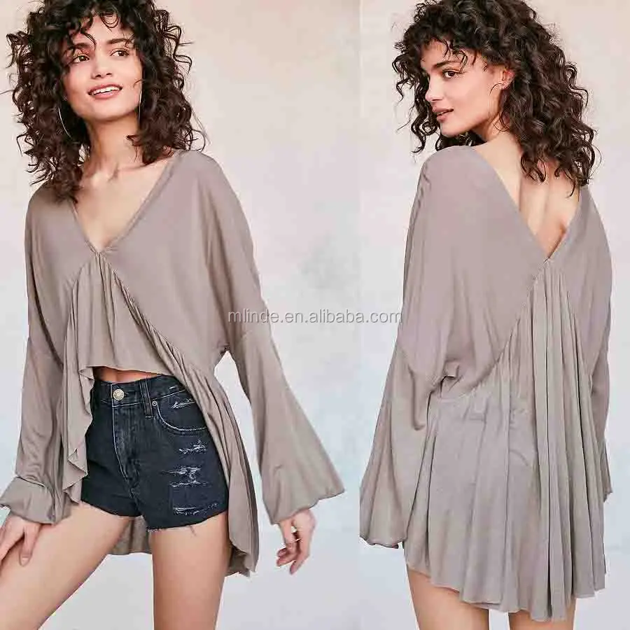 Wholesale Cotton Saree Blouse Designs High Low Blouse Indian Designs Saree Blouse Fashion