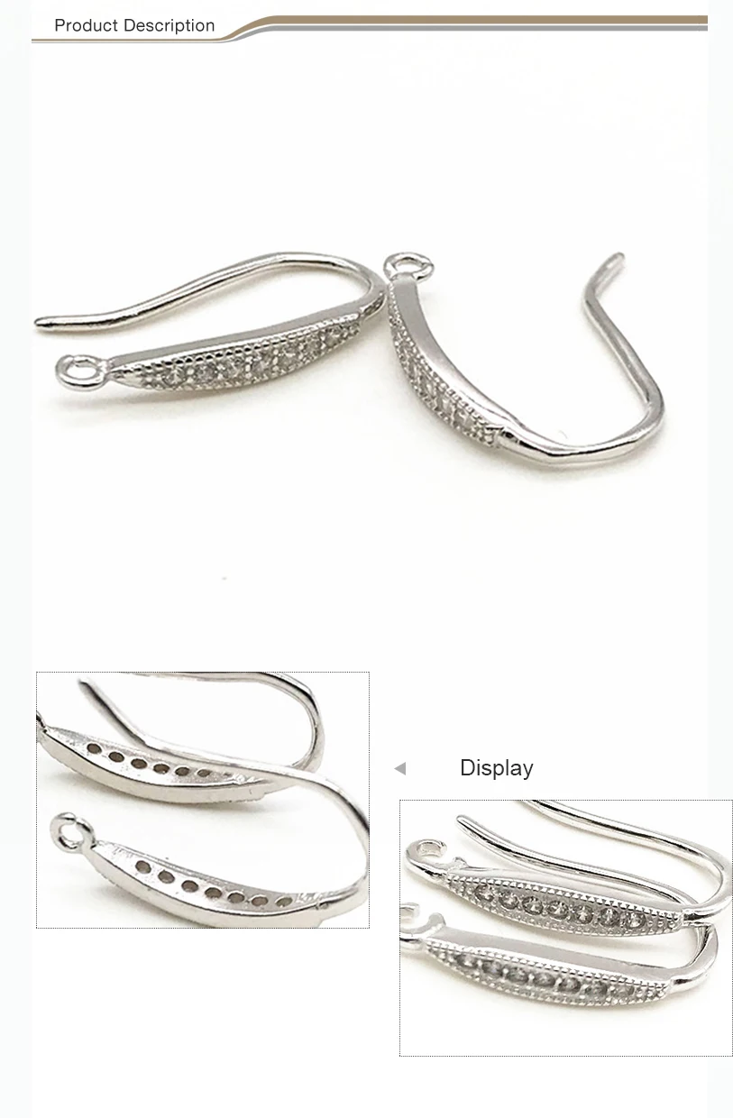 Download Earring Jewelry French Findings Hanging Earring Hook Types Simple Sliver Earring Hook - Buy ...