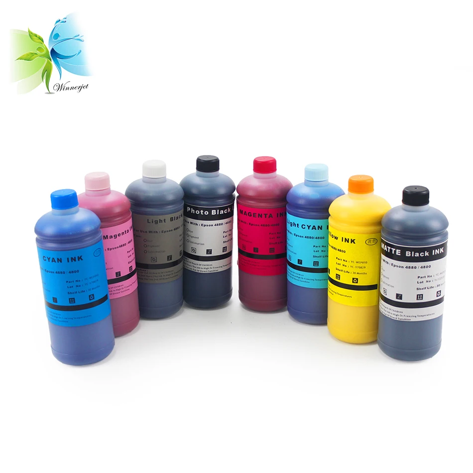 Winnerjet Printer Ink Refills For Epson 4880 4800 K3 Pigment Ink For Epson Inkjet Cartridge