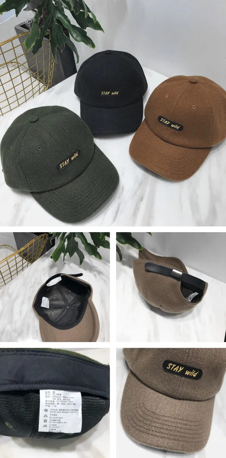 High End 6 Panel Cashmere Male Baseball Cap - Buy Cashmere Baseball Cap ...