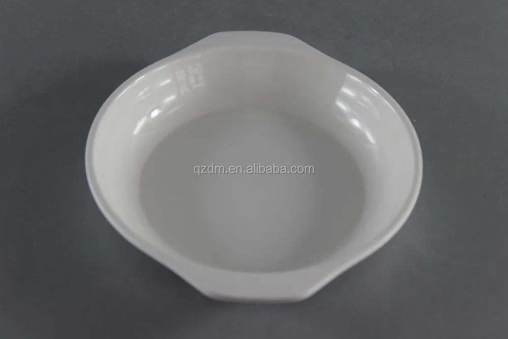 Melamine Deep Plate With 2 Handle,Handled Melamine Bowl