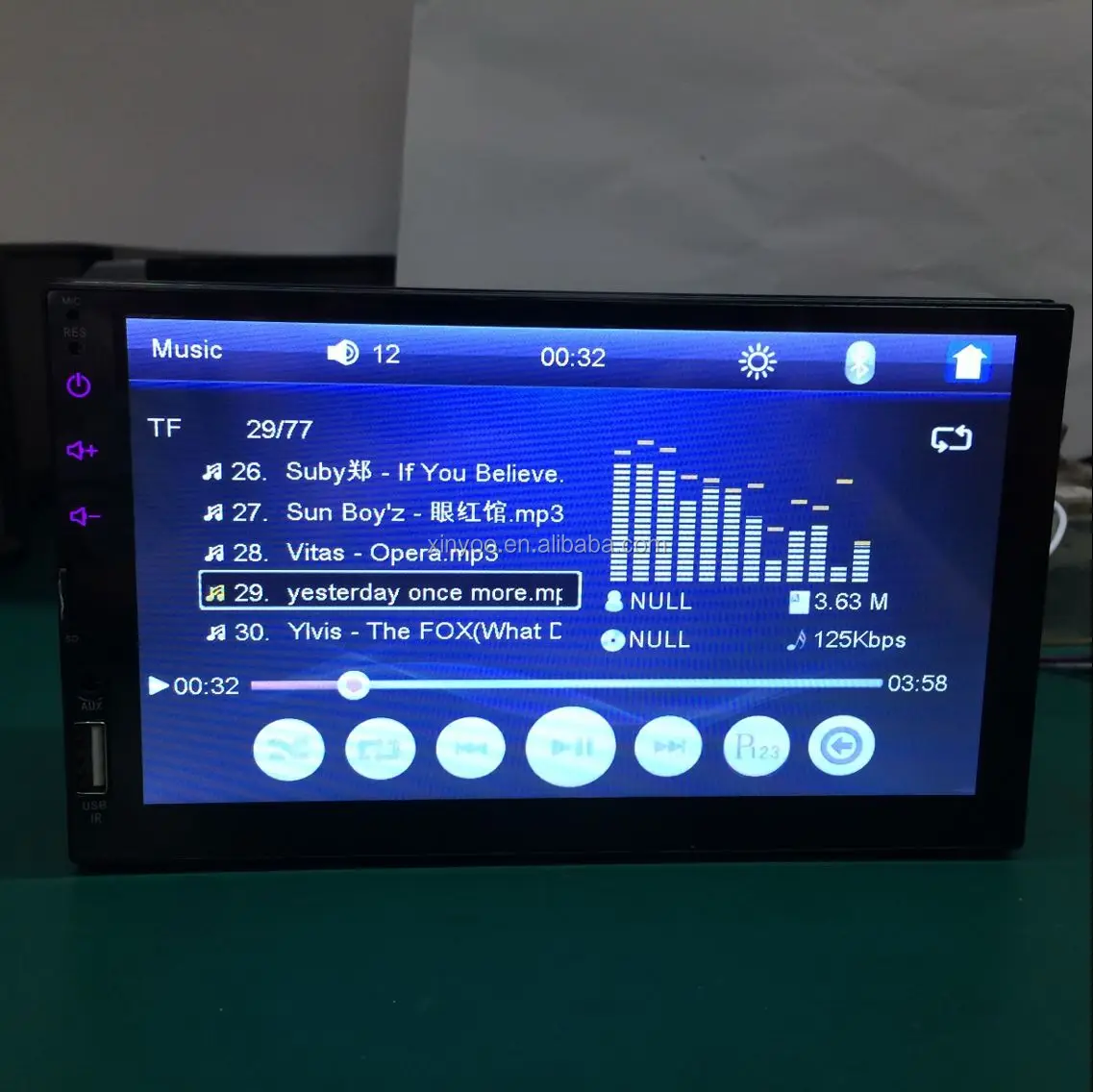 Xinyoo Factory In Car Radio Universal 7''full Touch Screen Usb Sd Aux