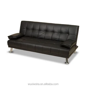 Click Clack System Faux Leather Sofa Bed Folding