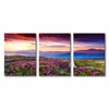 Canvas Wall Art Painting Mountains With Flowers Sunrise Natural Scenery Picture Printing