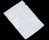 White Clear Plastic Retail Package Gift Food Pouch Heat Seal Packing Bags