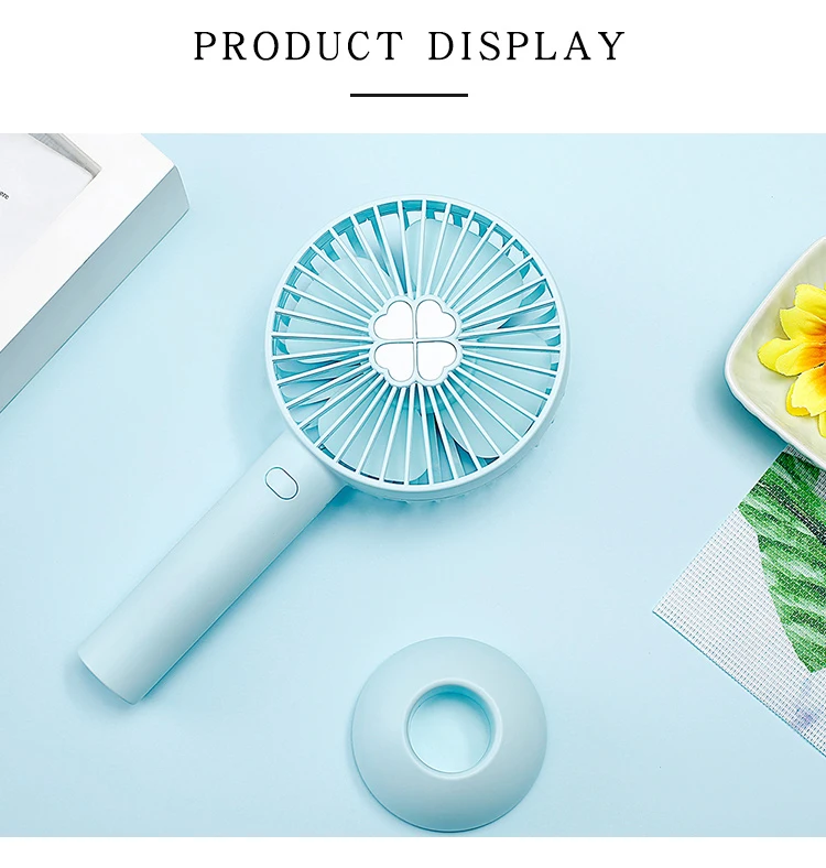 Clover handheld summer adjustable ventilator usb rechargeable desktop outdoor fan