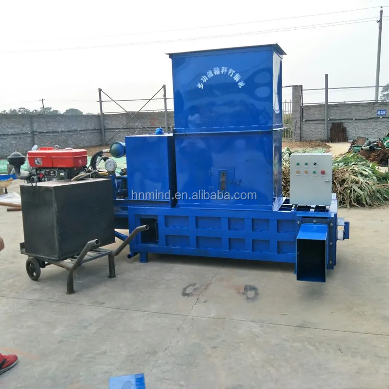 Hydraulic Square Paddy Pine Straw Baler Scrap Packing Machine In