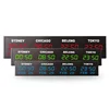 PC Control Accurate Your Local Time Zone LED Display World Time Table Clock