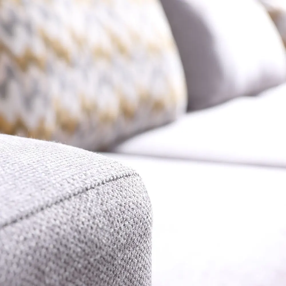 high quality stock sofa sets modern fabric corner sofa 9868