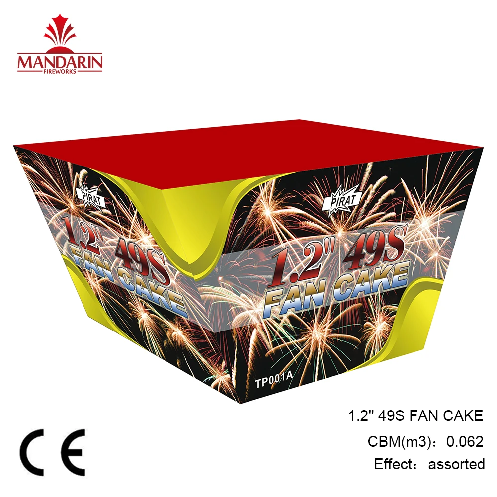 1.2'' 49S FAN CAKE Small Cake Fireworks with CE approved