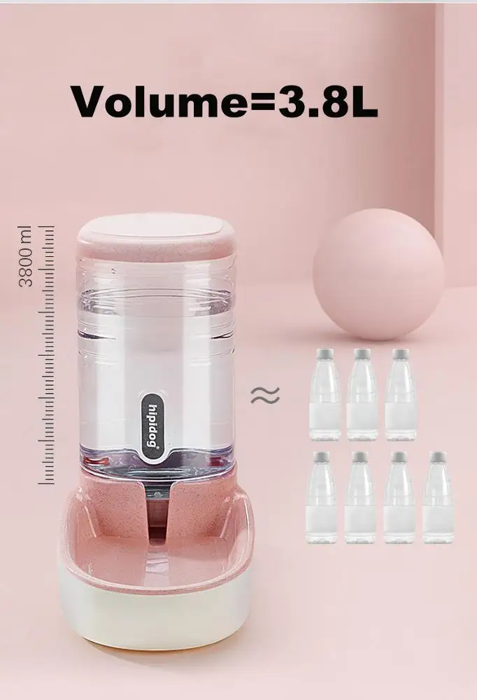 Luxury Smart Auto Automatic Pet Dog Cat Food Water Dispenser Bottle Bowl Pet Feeder