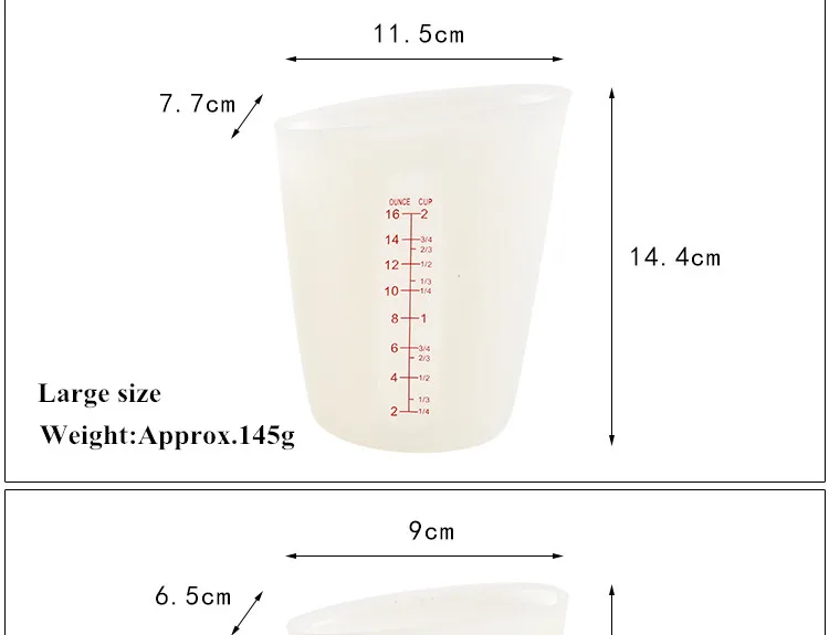 silicone measuring cups