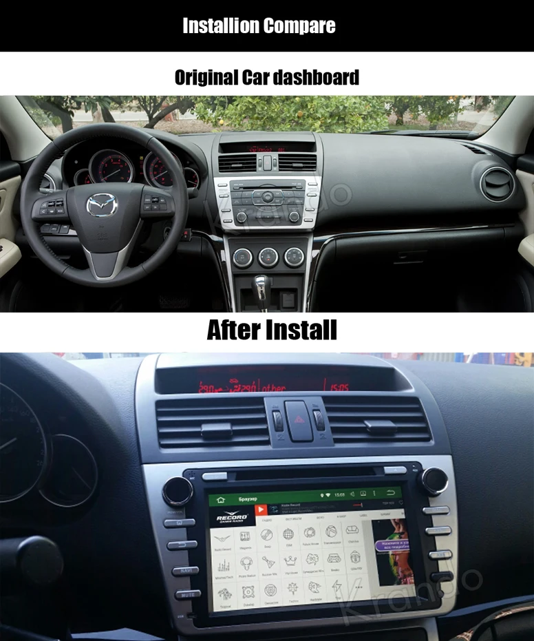 Krando Android 8.0 8" Android Car Audio Player Multimedia