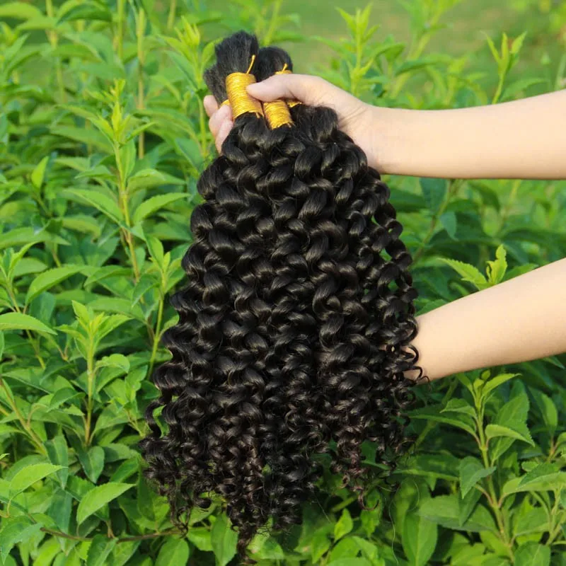 300g 8a Kinky Curly Bulk Virgin Hair Unprocessed Afro Kinky Human Hair