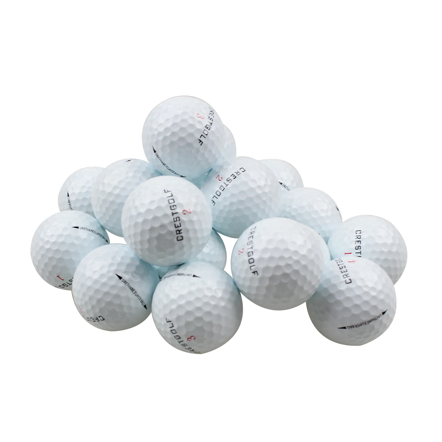 2019 Newest Soft Cover And Great Distance Urethane Three Layer Tournament Golf Ball Customized