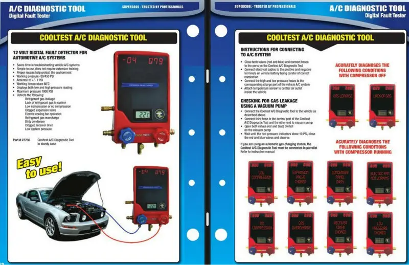 Unique Auto Ac Part Test Kit Car Air Conditioner Repair Kit Buy