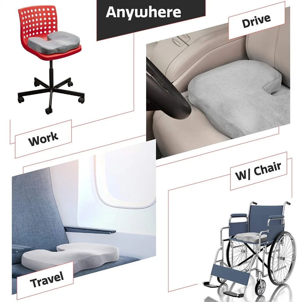 Memory Foam Car Seat Cushion officechair  Swivel Seat  Seat Cushion Pillow