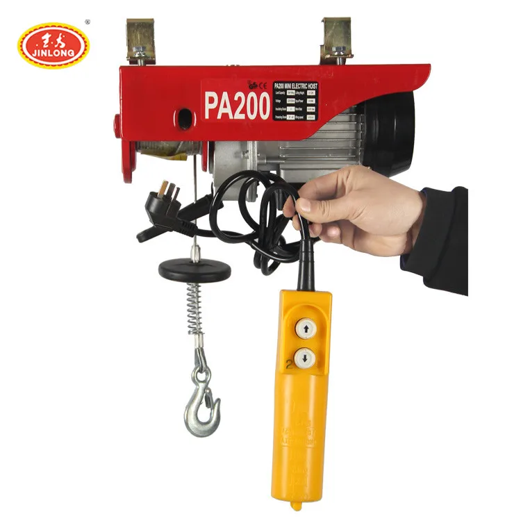 110v Pa200 Pa250 Pa300 Pa400b Pa800 Micro Electric Wire Rope Mini Hoist ...