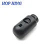 Customized black decorative clothes spring 4.0mm cord stoppers / cord lock/ elastic cord toggle plastic for Clothing