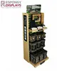 Floor movable lcd screen display 3C products projector display stand with hanging hooks