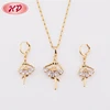 Nigerian Fashion Wholesale Girl Model 18K Wedding Bridal Jewelry Set In Jewelry