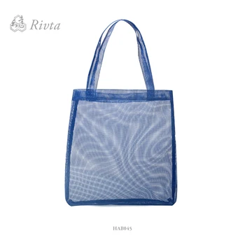 blue mesh bag