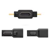 Mini HD and Micro HD Male to HD Female Adapter Gold Plated for Smartphones, Tablets and Cameras