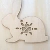 laser-cut wood veneer shapes farm animals pendant