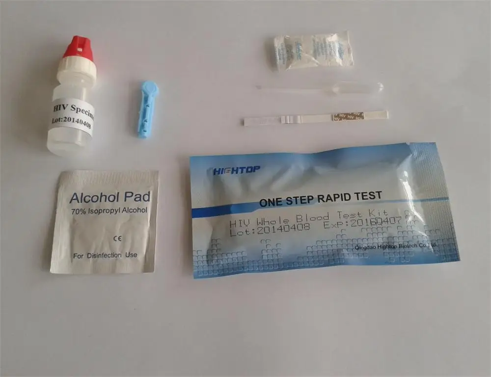 Hiv Rapid Test (whole Blood ) For Home Use With Iso Marked,Hiv 1/2 Test