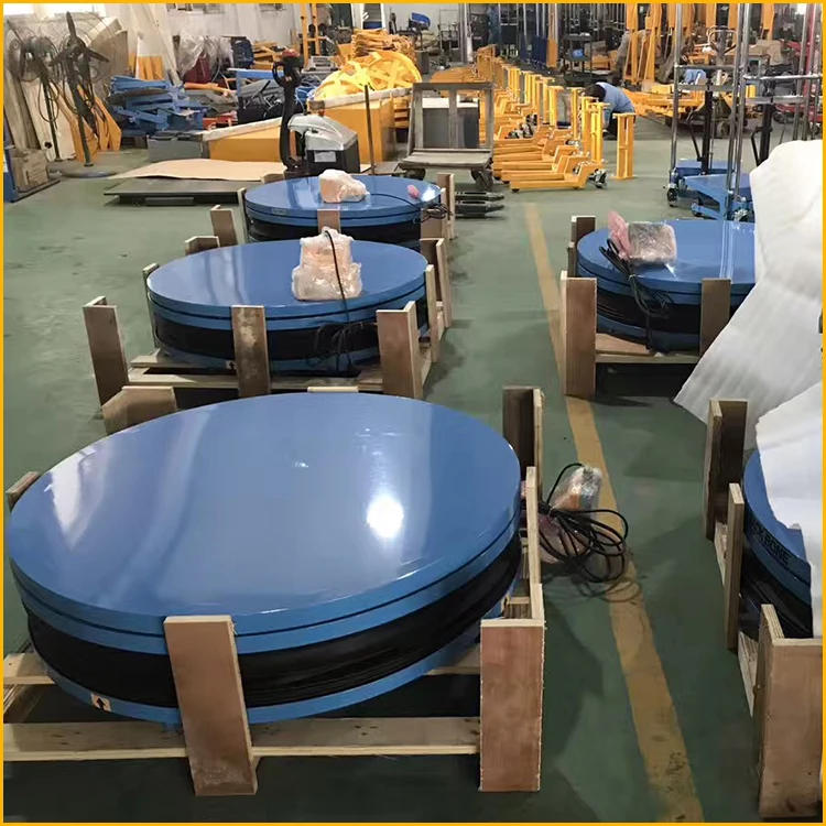 Sinolift Esp Series Stationary Electric Rotating Round Lift Table With
