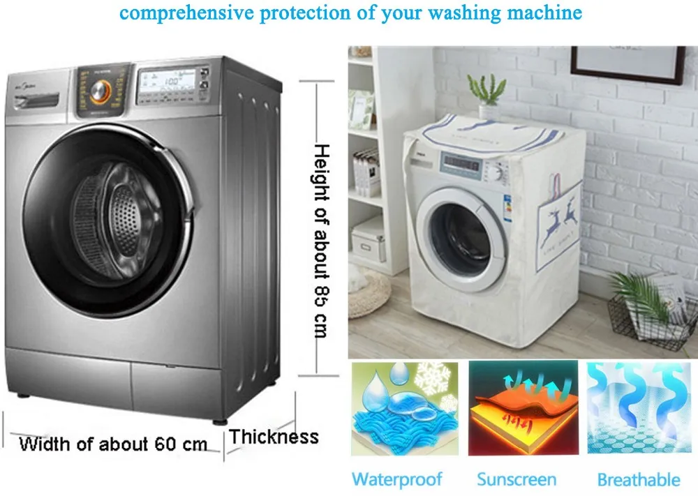 Washing Machine Covers Front Load Household Washing Machine Dustproof
