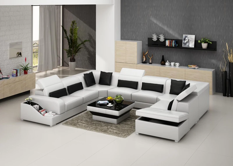 Latest Hot Selling Popular Modern Design Leather Lounge Furniture - Buy ...