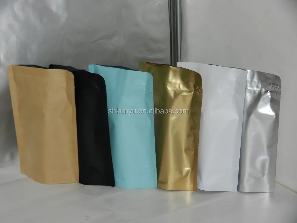 1kg Matte Black Aluminum Foil Coffee Packaging Bag Buy Matte Black