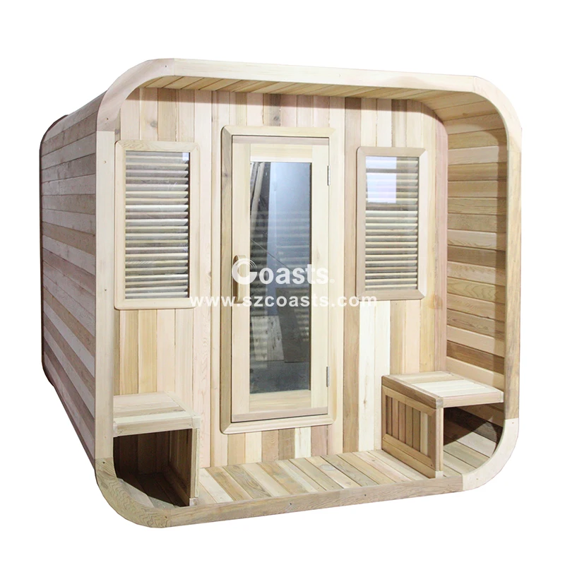 Factory Directly Sale Outdoor Wooden Sauna House Dry Steam Sauna Kit